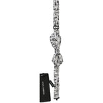 Dolce & Gabbana White Instruments Adjustable Neck Papillon Men Bow Tie FT1108