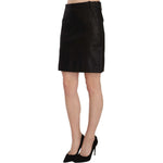 GF Ferre Black High Waist Curdoroy A-line Mini Skirt TSH3955-40