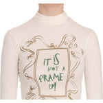 Exte Crew Neck It Is Not A Frame Up! Print Blouse TSH3717-38