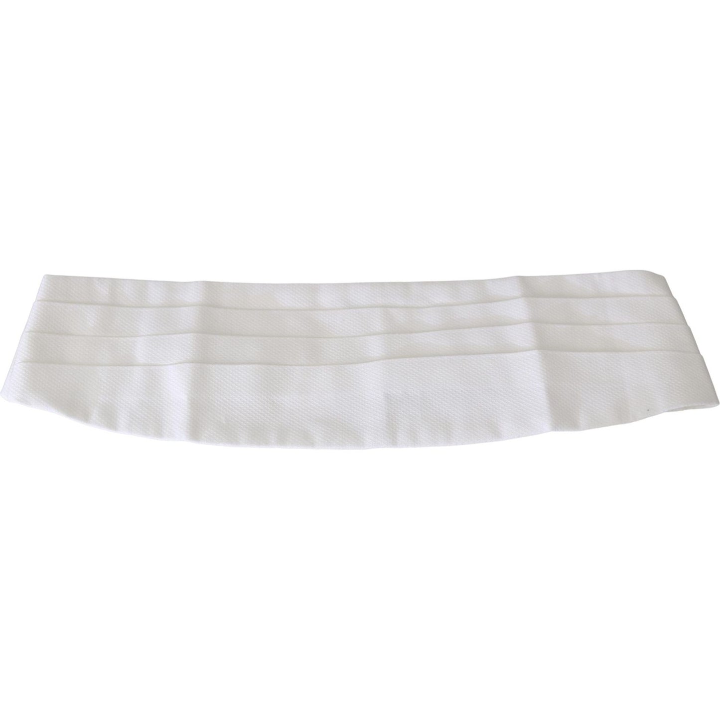 Dolce & Gabbana White Men Waist Belt Cotton Cummerbund BEL60656-50