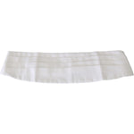 Dolce & Gabbana White Men Waist Belt Cotton Cummerbund BEL60656-50