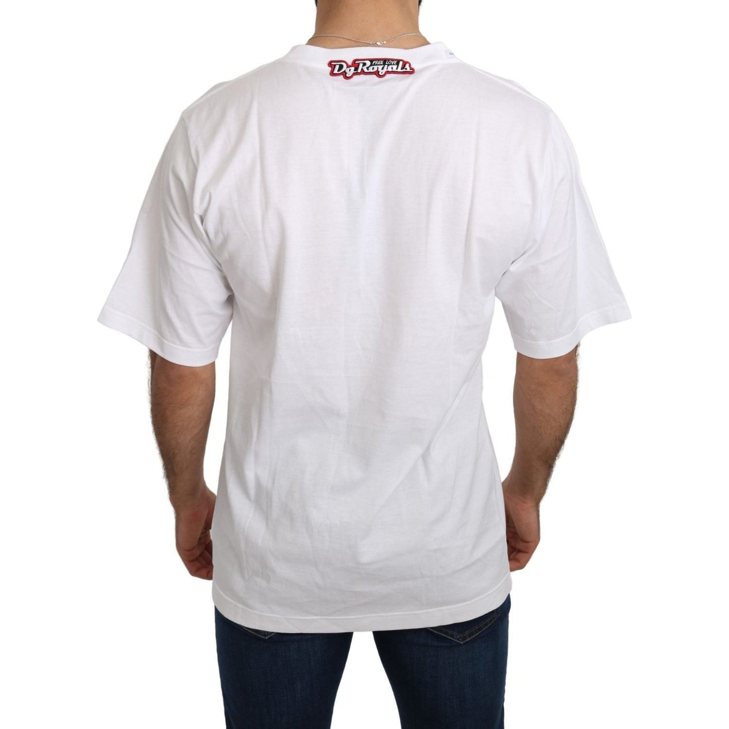 Dolce & Gabbana White Love Panda Print Top T-shirt TSH4955-44