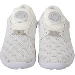 Philipp Plein White Polyester Casual Sneakers Shoes LA7172-37