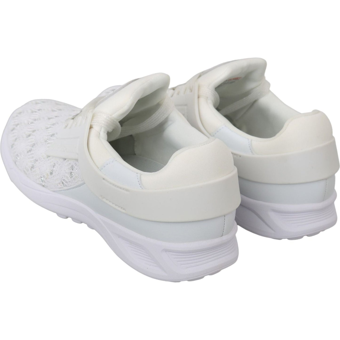 Philipp Plein White Polyester Casual Sneakers Shoes LA7172-37