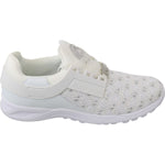 Philipp Plein White Polyester Casual Sneakers Shoes LA7172-37