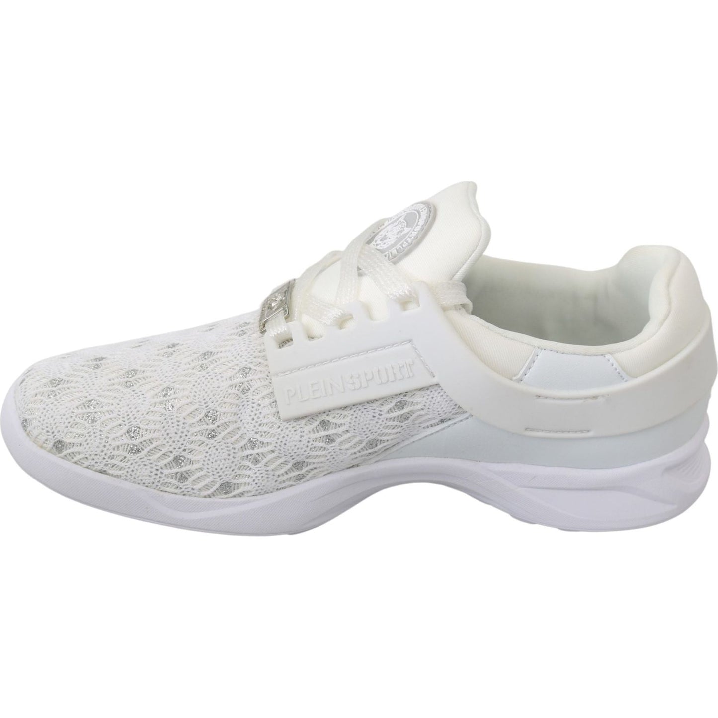 Philipp Plein White Polyester Casual Sneakers Shoes LA7172-37