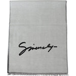 Givenchy Black White Wool Unisex Winter Warm Scarf Wrap Shawl MS1846