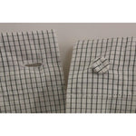 Andrea Incontri White Checkered Stretch Cotton Shorts GSS10709-1