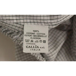 Andrea Incontri White Checkered Stretch Cotton Shorts GSS10709-1