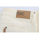 Costume National White Cotton Stretch Flare Jeans SIG30213-1