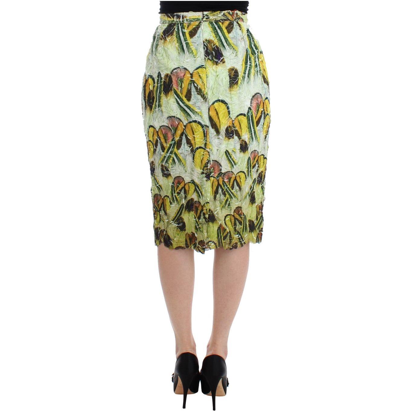 Lanre Da Silva Ajayi Vibrant Silk Blend Pencil Skirt Lanre Da Silva Ajayi Rosy Brown