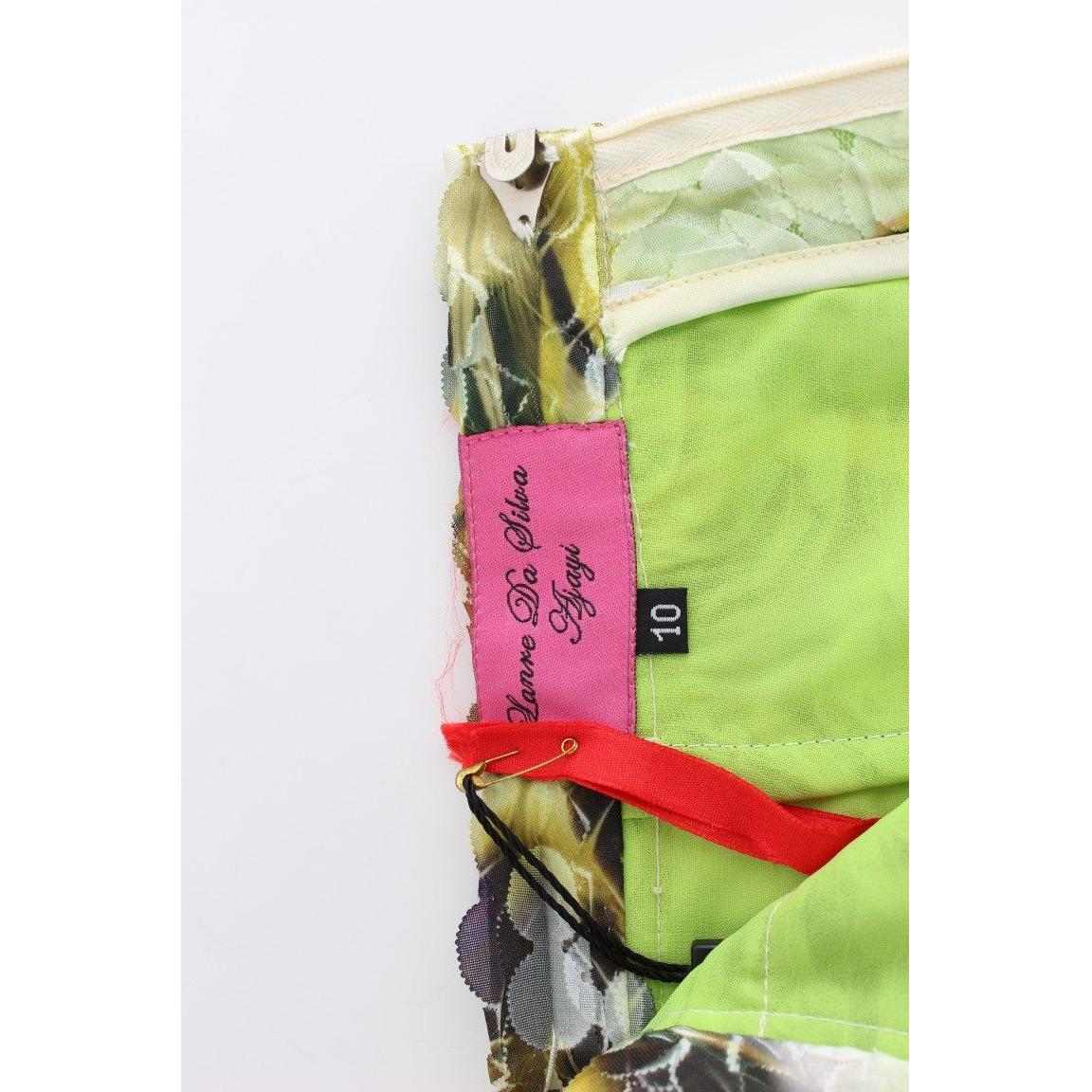 Lanre Da Silva Ajayi Vibrant Silk Blend Pencil Skirt Lanre Da Silva Ajayi Light Gray