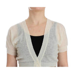 Ermanno Scervino White Wool Cardigan Sweater SIG12577-1