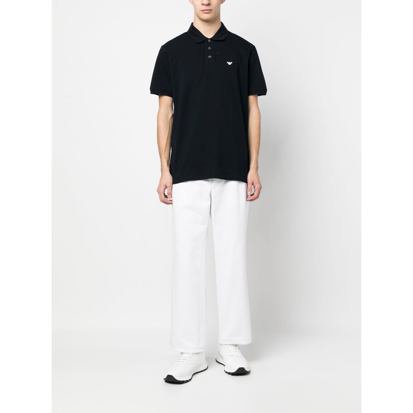 Emporio Armani logo-embroidered polo shirt Topwear