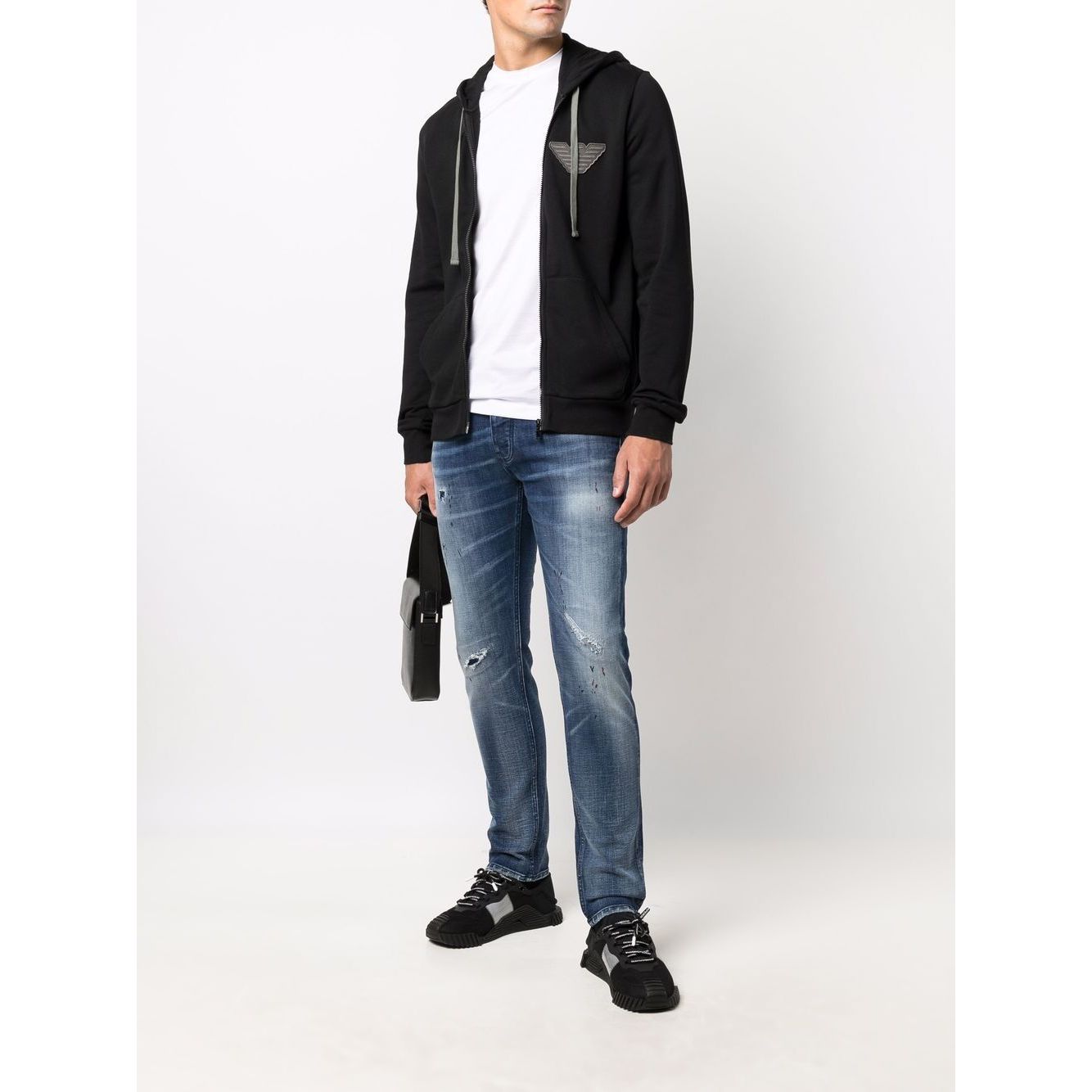 Emporio Armani Crewneck T-shirt with logo Topwear