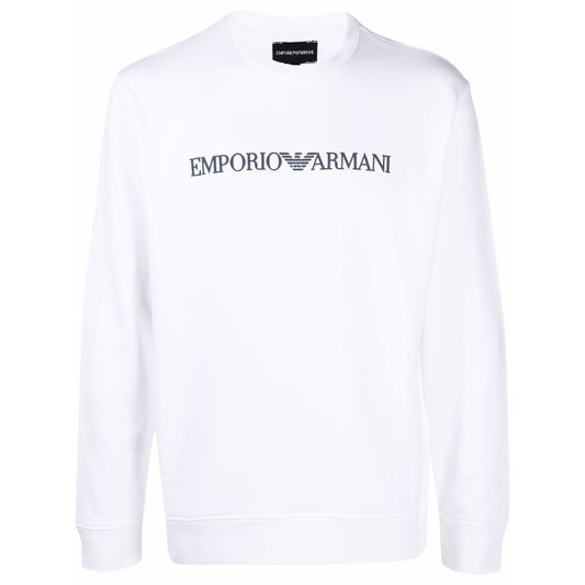 Emporio Armani Modal blend sweatshirt with logo print Topwear