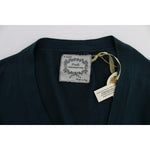 PINK MEMORIES Green Button Down Cardigan Sweater SIG32533-1