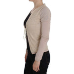 PINK MEMORIES Pink Floral Lace Wrap Sweater SIG32534-1