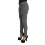 Costume National Gray Cotton Blend Slim Fit Jeans SIG30113-1