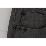 Costume National Gray Cotton Blend Slim Fit Jeans SIG30113-1