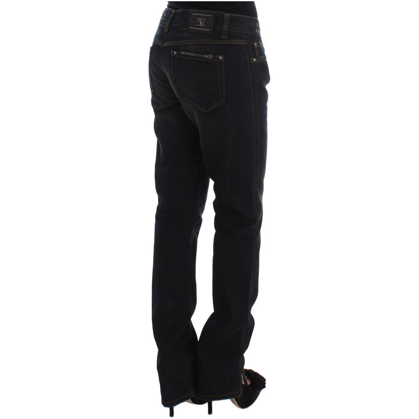 Ermanno Scervino Blue Wash Cotton Boyfriend Jeans