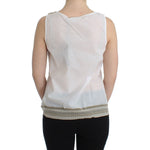 Ermanno Scervino White Top Blouse Tank Shirt Sleeveless SIG11503-1