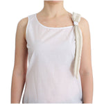 Ermanno Scervino White Top Blouse Tank Shirt Sleeveless SIG11503-1