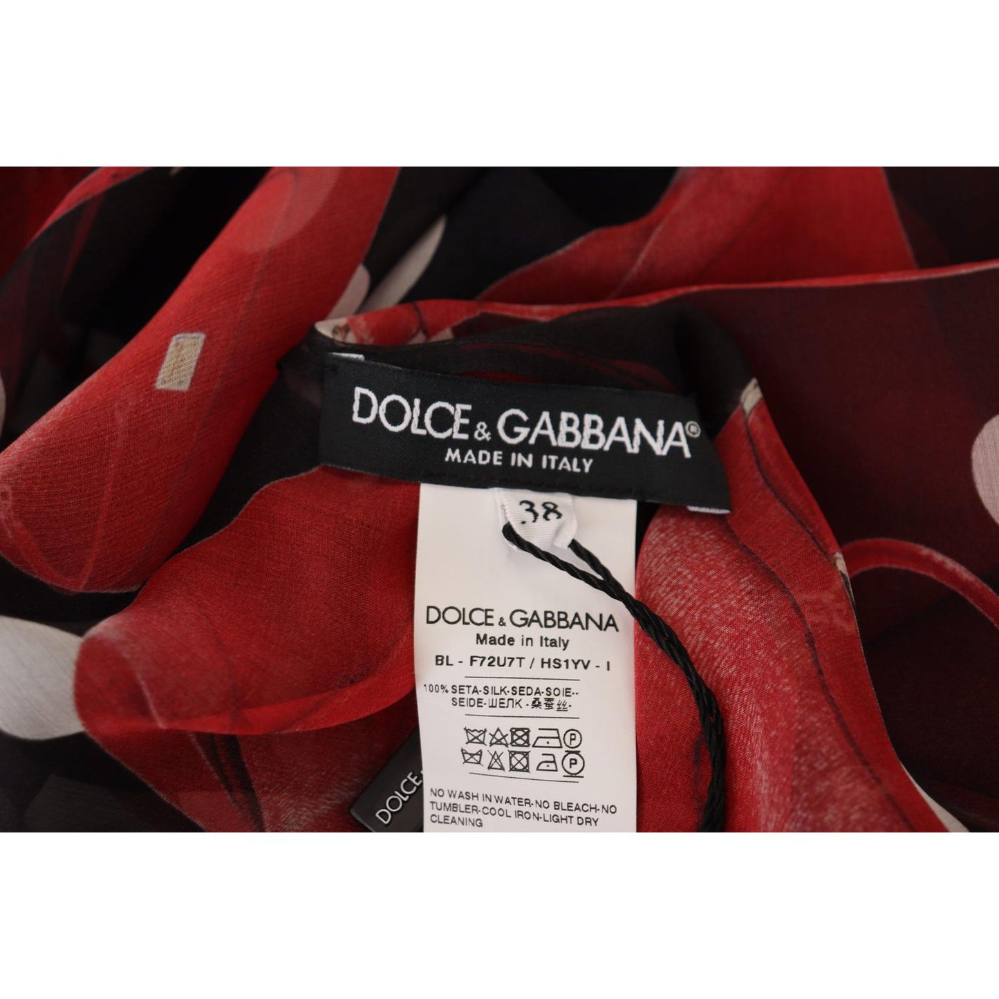 Dolce & Gabbana Sicilian Print Silk Blouse - Luxurious & Chic Dolce & Gabbana Black