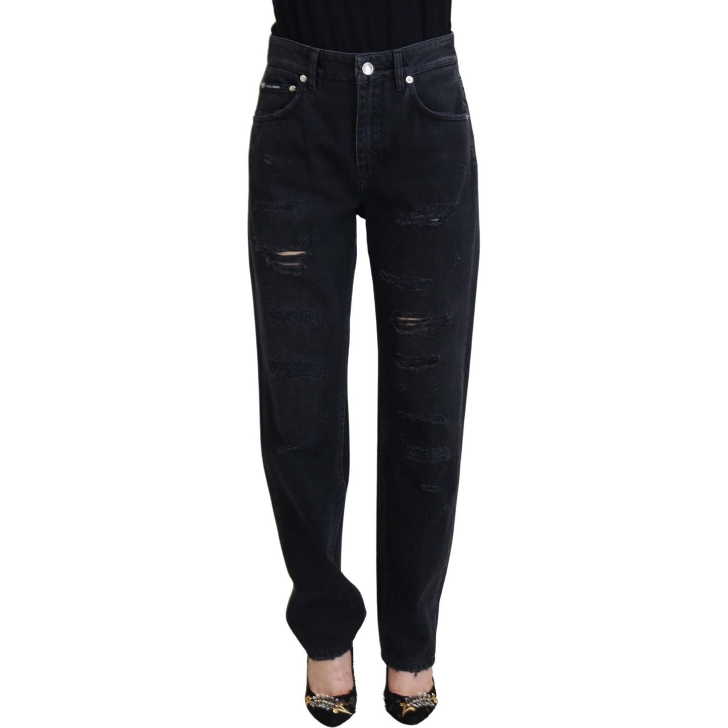 Dolce & Gabbana Chic Black Denim Pants - Elevate Your Wardrobe Dolce & Gabbana Black