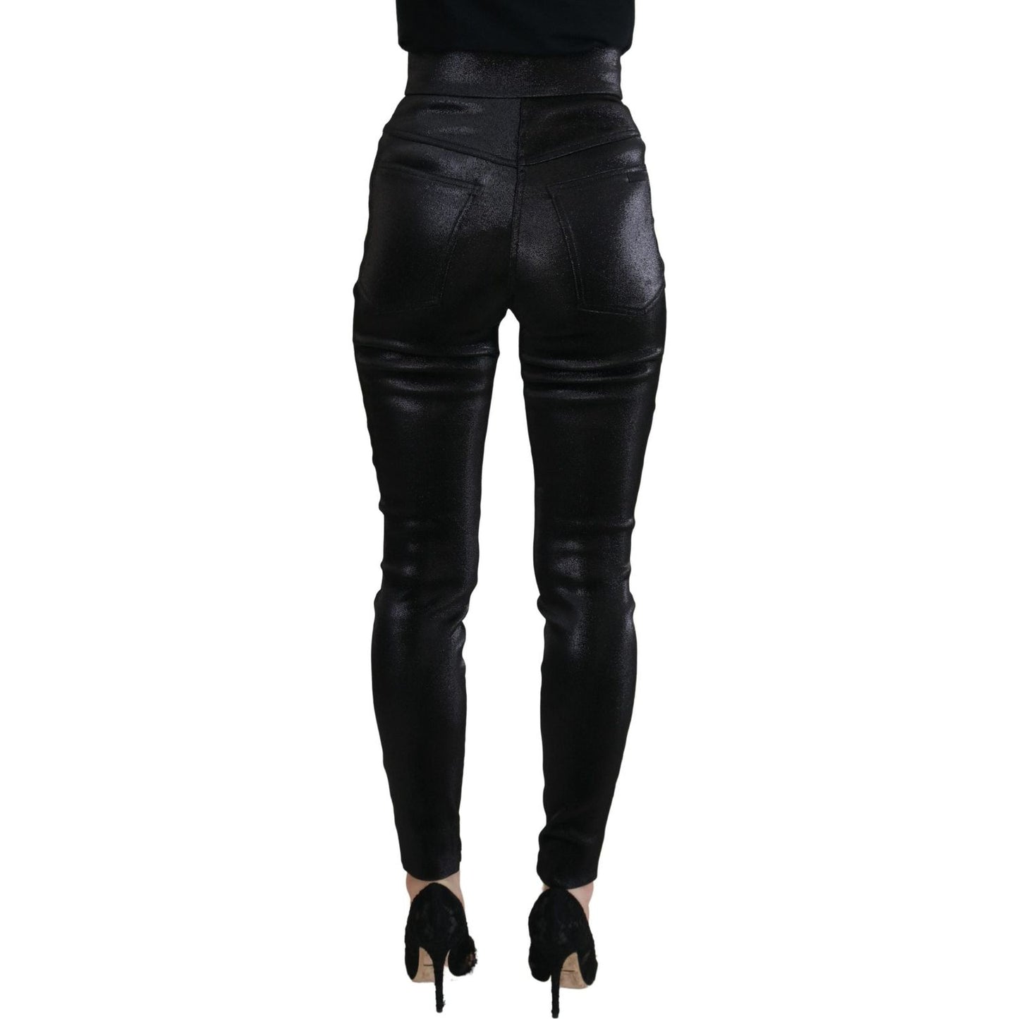 Dolce & Gabbana Elegant Black Denim Pants - Tailored Fit Dolce & Gabbana Black
