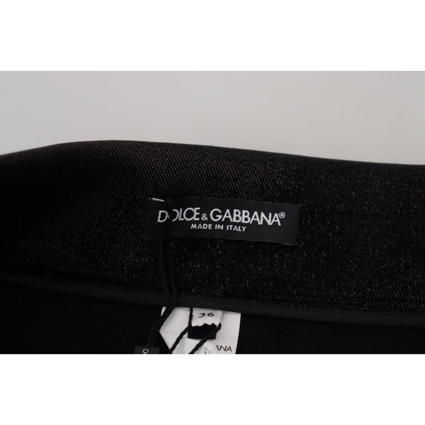 Dolce & Gabbana Elegant Black Denim Pants - Tailored Fit Dolce & Gabbana Black