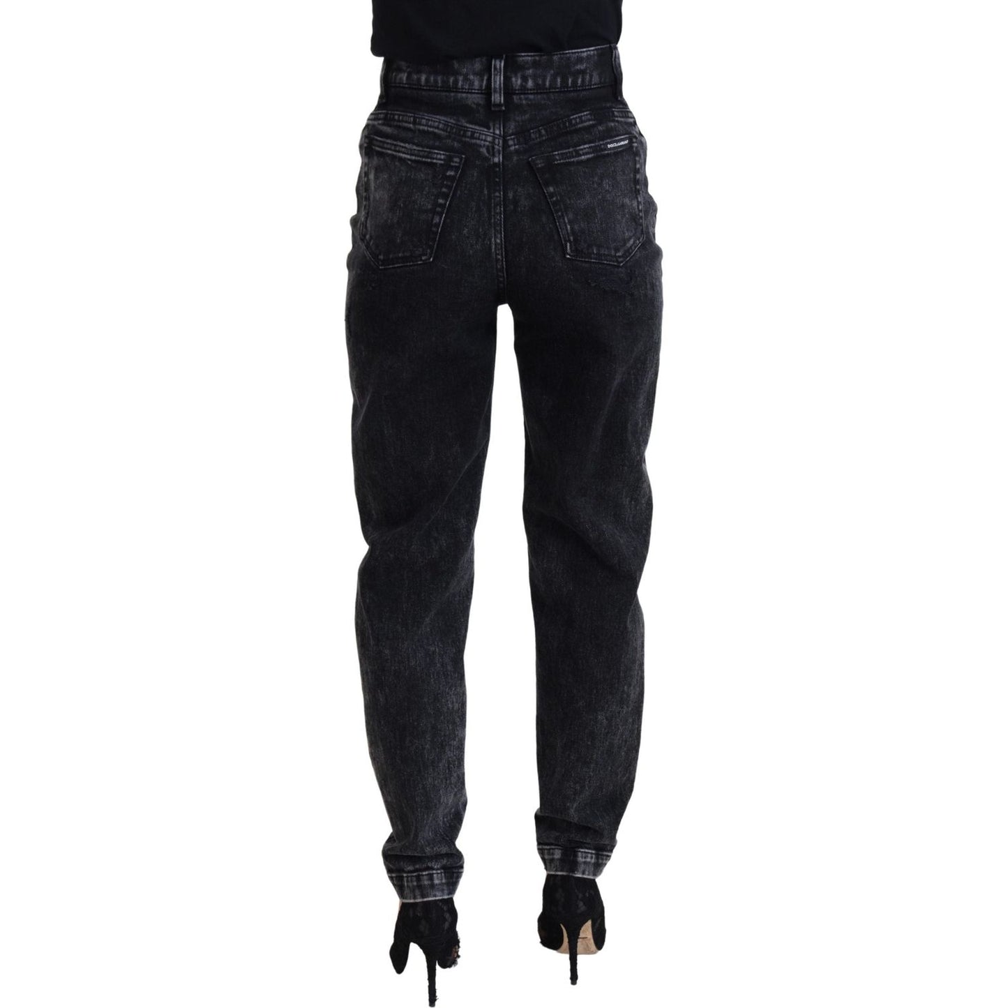 Dolce & Gabbana Elegant Black Denim Pants Dolce & Gabbana Black