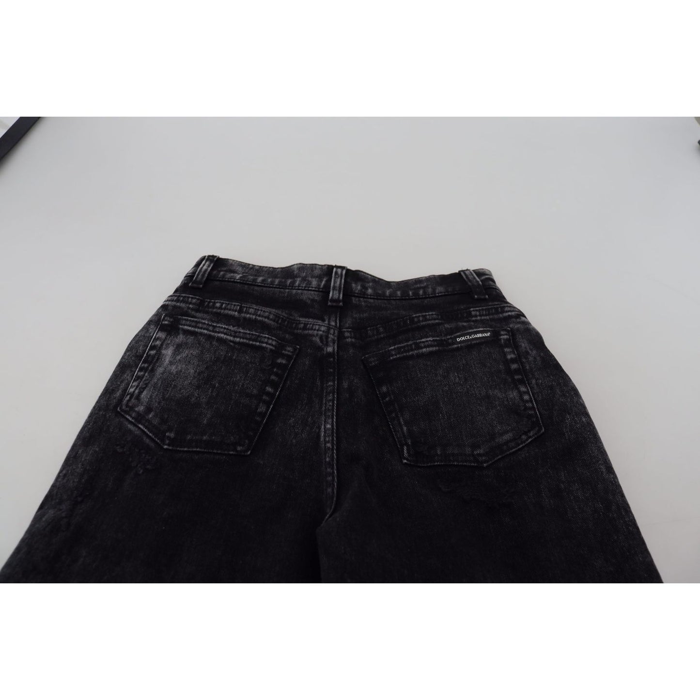 Dolce & Gabbana Elegant Black Denim Pants Dolce & Gabbana Gray