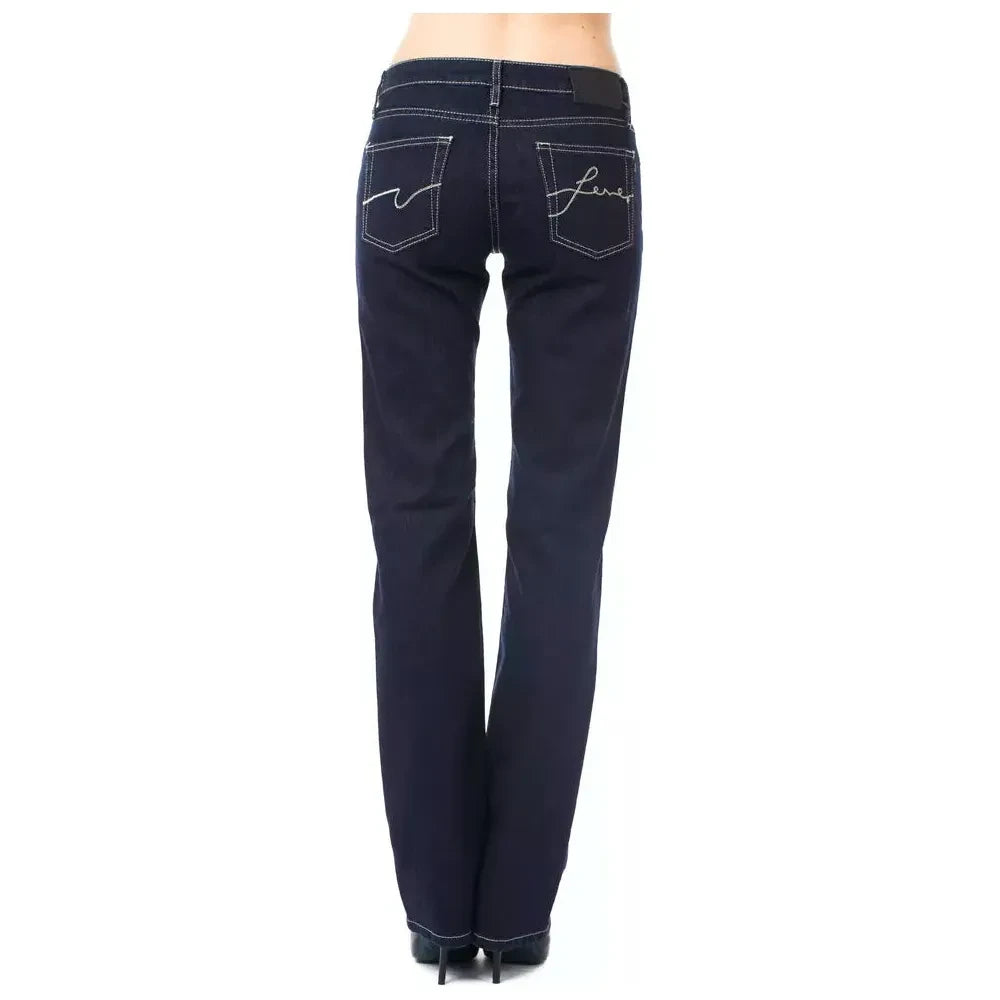 Ungaro Fever Blue Cotton Women Jeans Ungaro Fever Dark Slate Gray