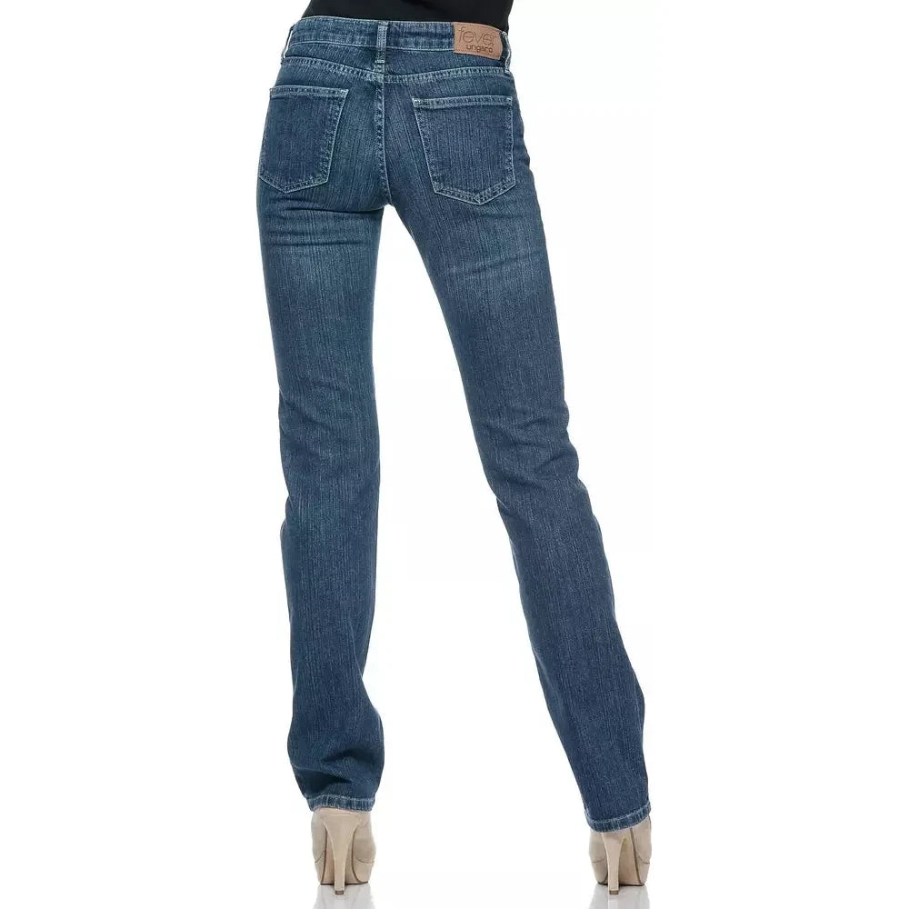 Ungaro Fever Blue Cotton Women Jeans Ungaro Fever Dark Slate Gray