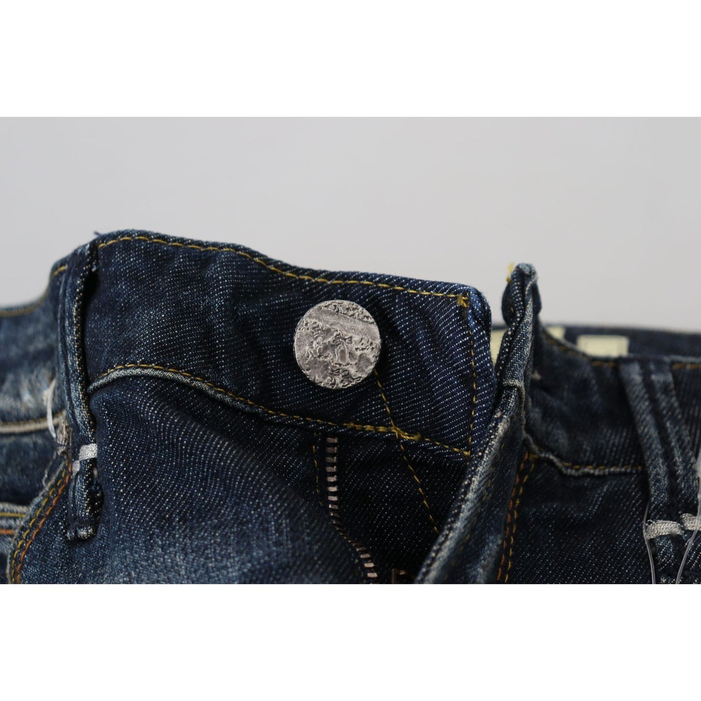 Acht Elegant Slim Fit Low Waist Denim Pants Acht Dark Slate Gray