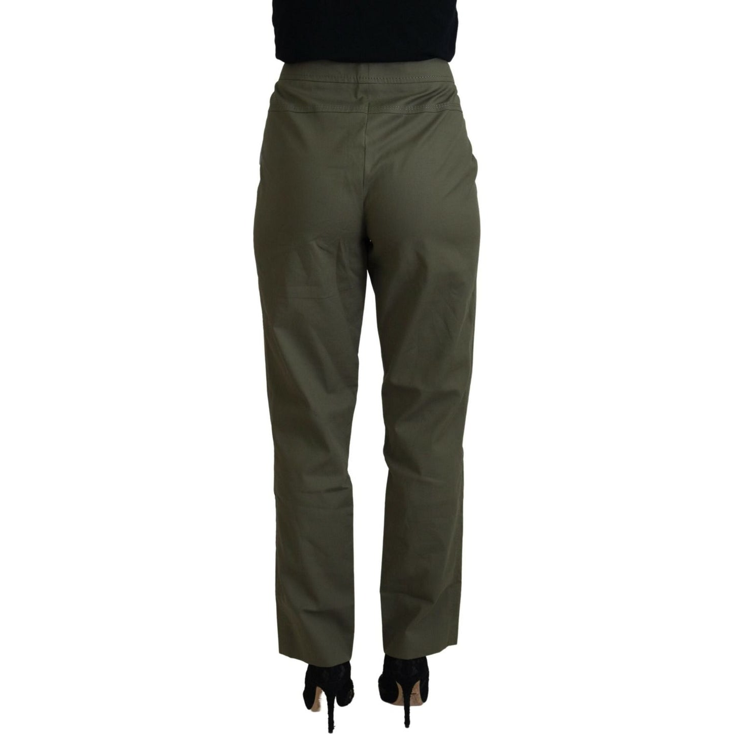 LAUREL Elegant Tapered Green Pants - Chic Everyday Wear LAUREL Dark Slate Gray