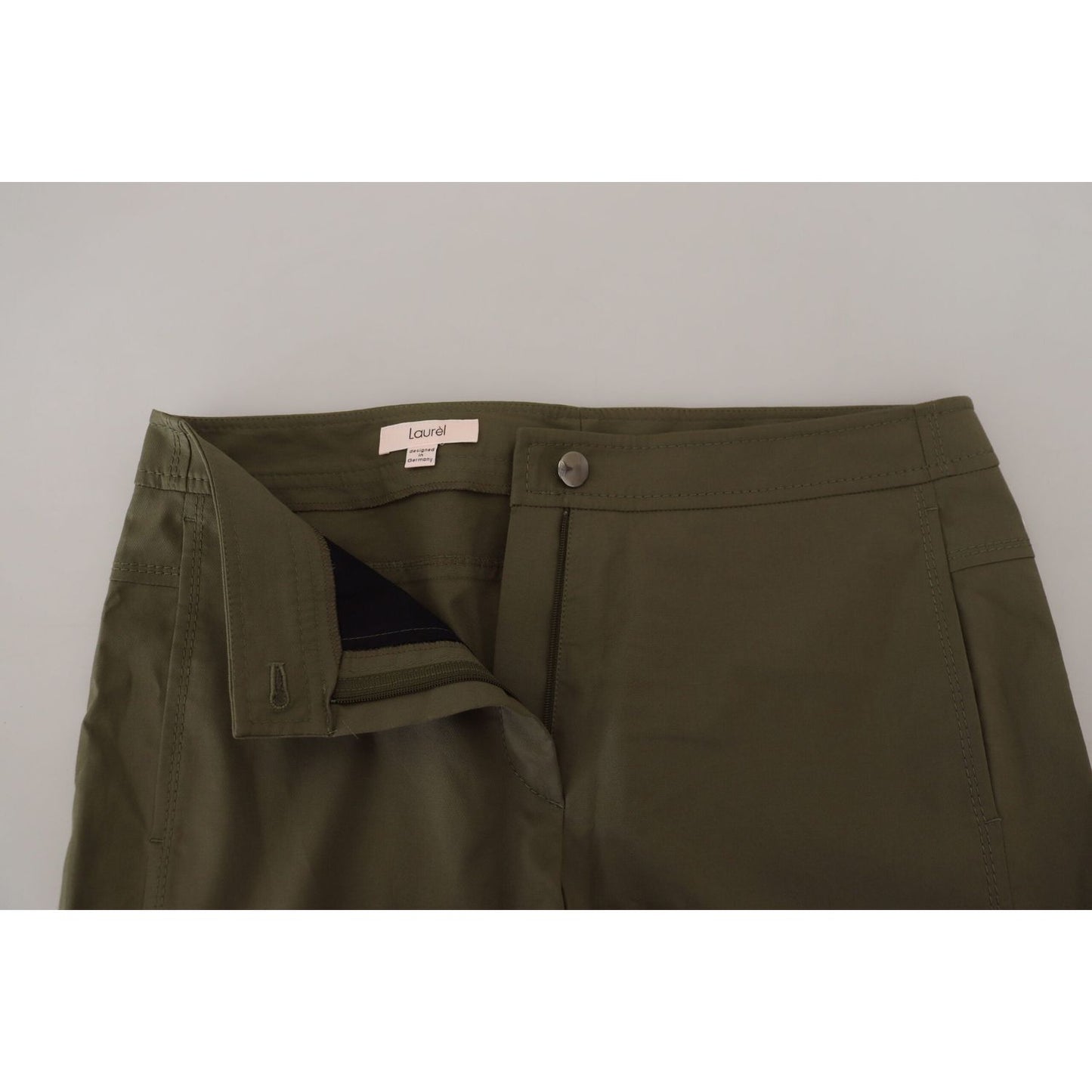 LAUREL Elegant Tapered Green Pants - Chic Everyday Wear LAUREL Dark Slate Gray