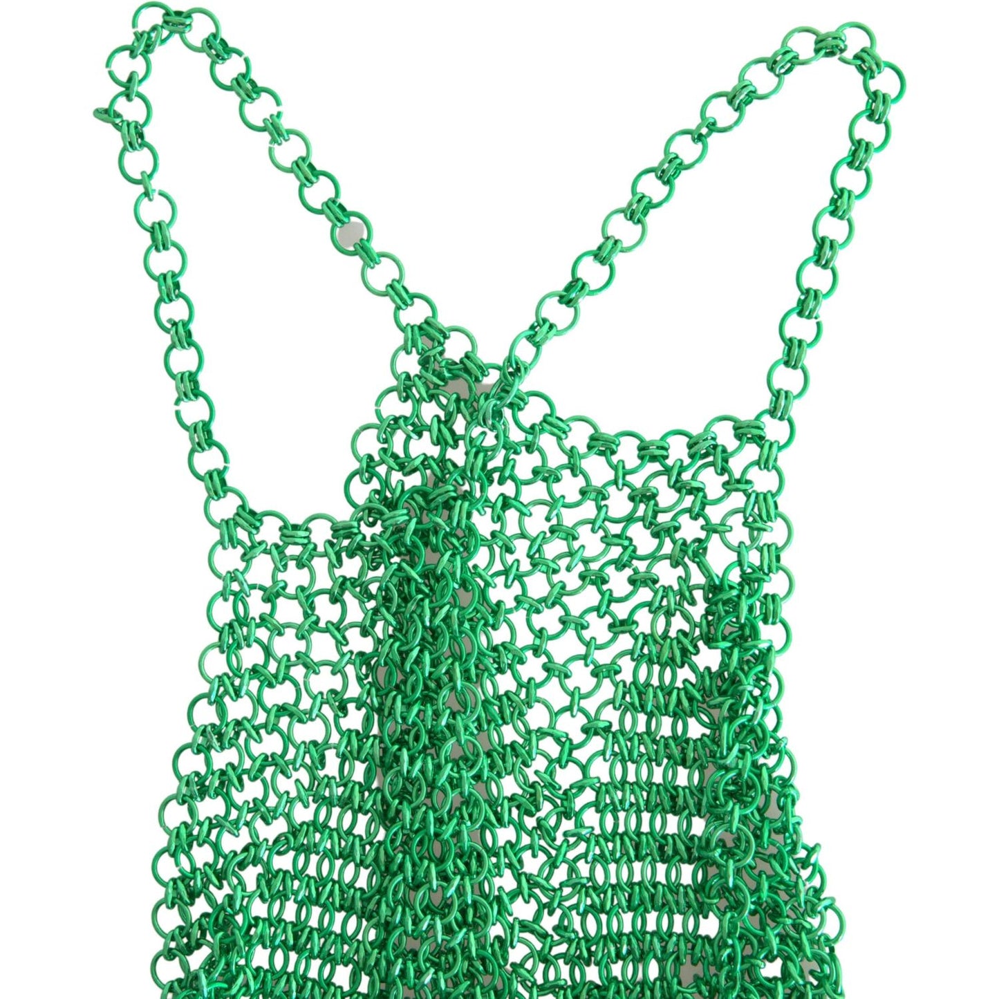 Dolce & Gabbana Emerald Halter Cropped Tank Top Dolce & Gabbana Sea Green