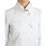 GF Ferre White Double Breasted Jacket Coat Blazer SIG11602-1