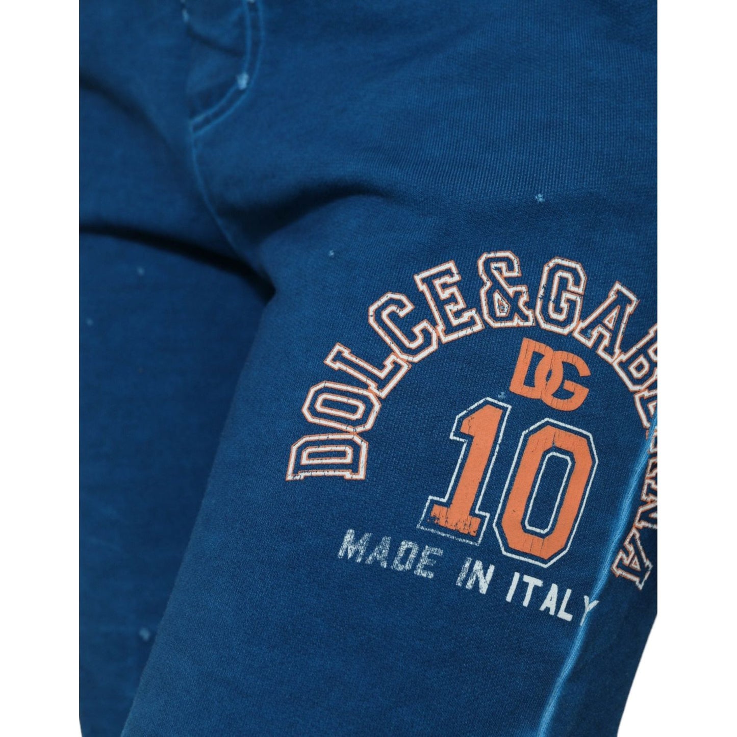 Dolce & Gabbana Elevated Cotton Jogger Sweatpants Dolce & Gabbana Midnight Blue