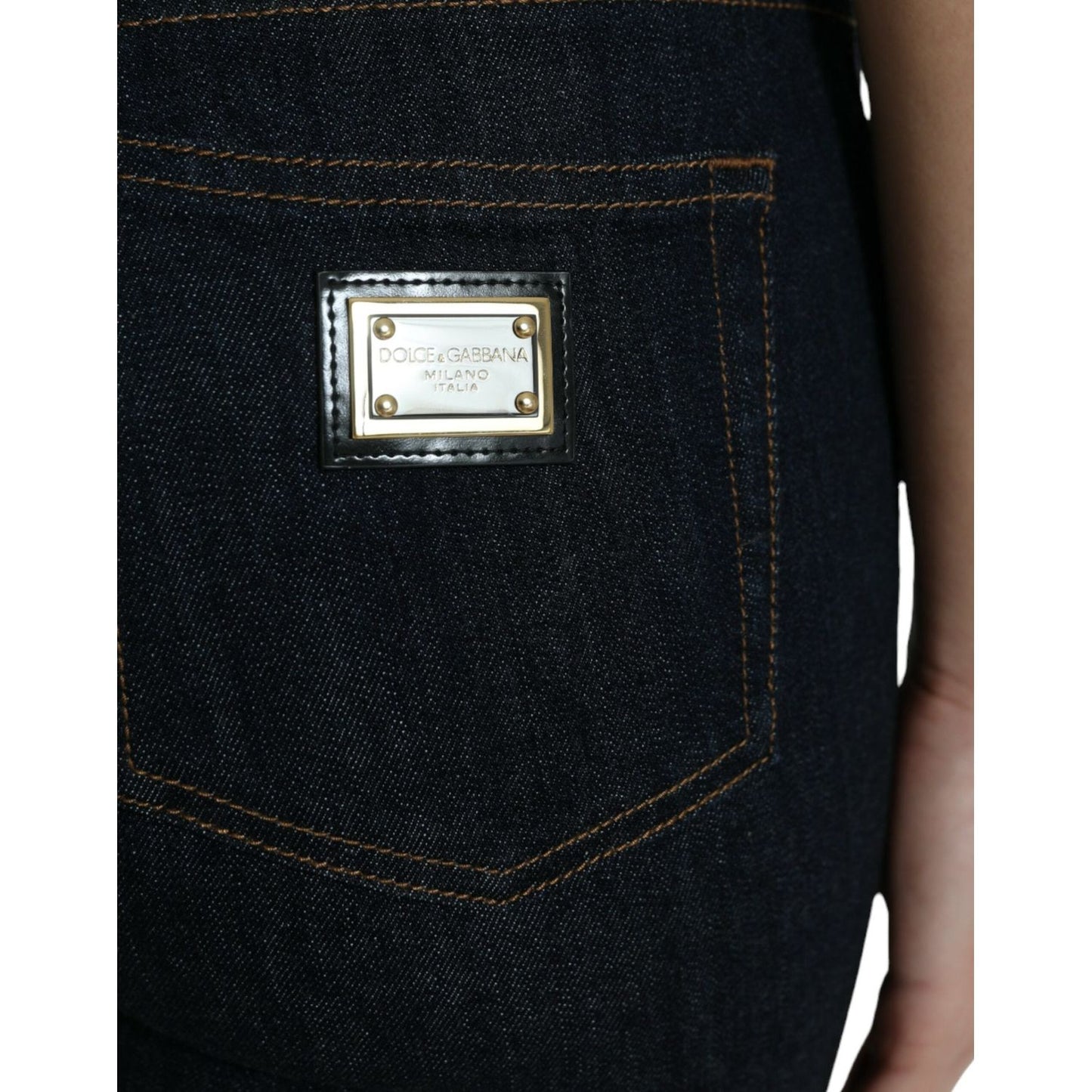 Dolce & Gabbana Sleek Mid-Waist Stretch Denim Jeans Dolce & Gabbana Black