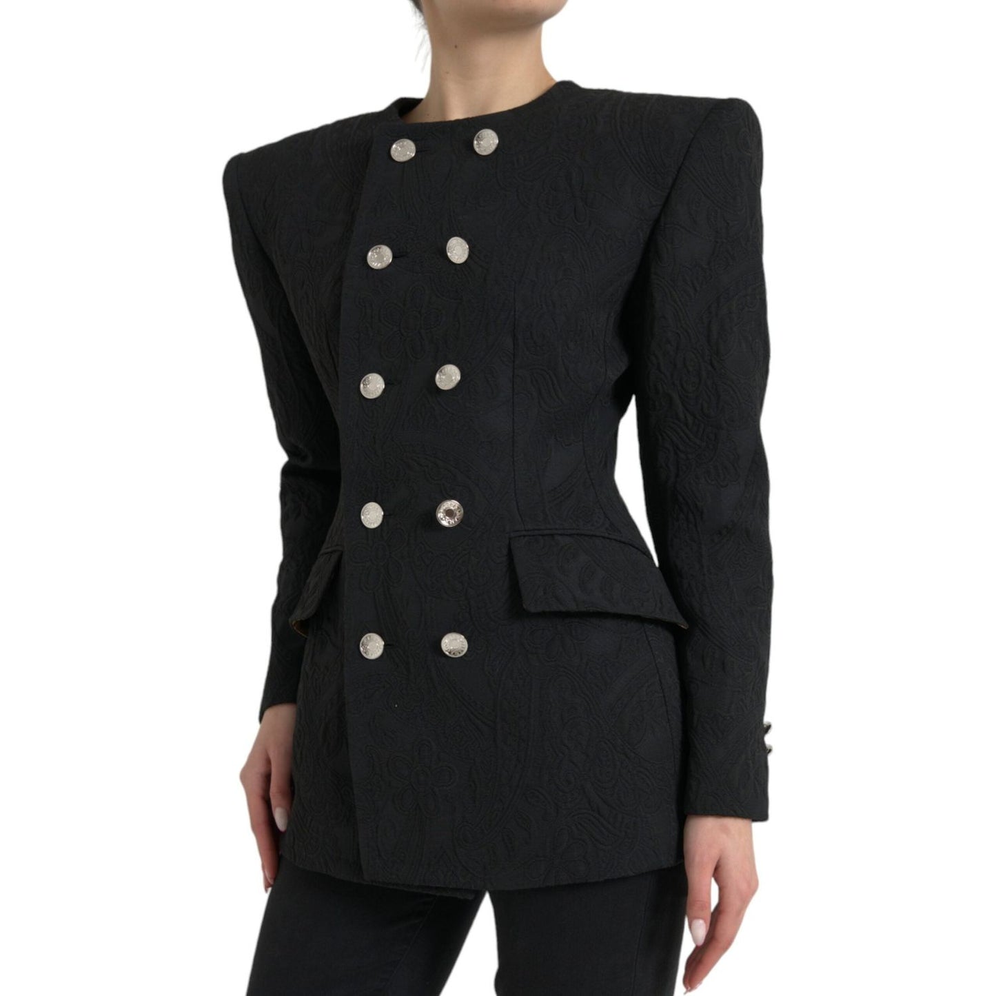 Dolce & Gabbana Elegant Double Breasted Blazer Jacket Dolce & Gabbana Black