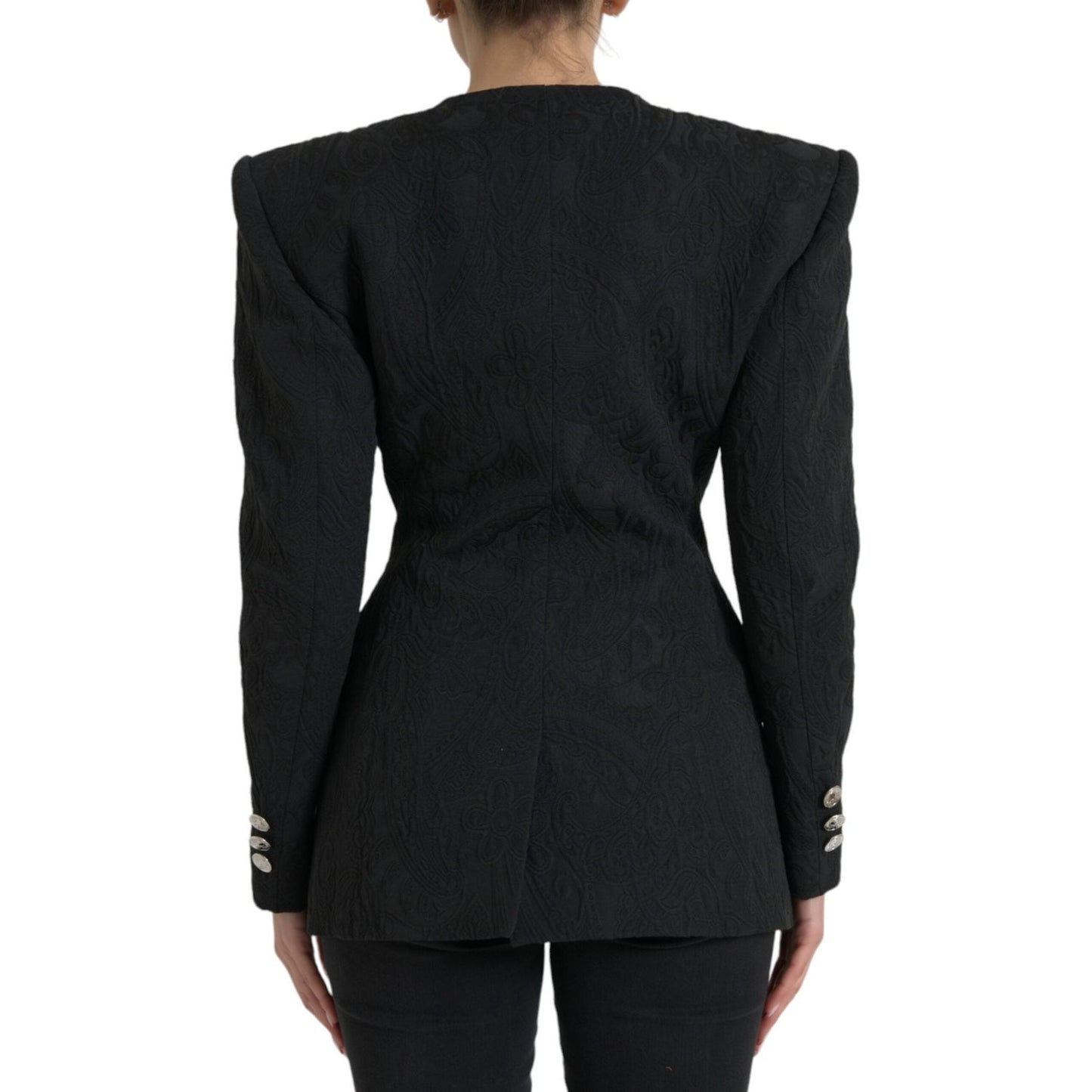 Dolce & Gabbana Elegant Double Breasted Blazer Jacket Dolce & Gabbana Black