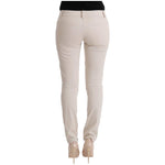 Ermanno Scervino White Slim Fit Casual Jeans SIG30299-3