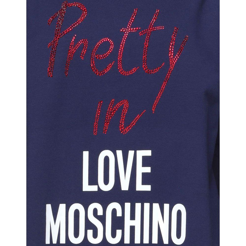 Love Moschino Blue Cotton Women Dress Love Moschino Dark Slate Gray