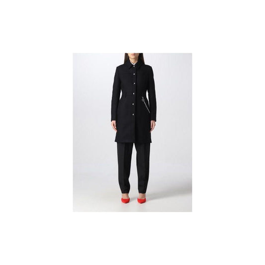 Love Moschino Black Wool Women Coat