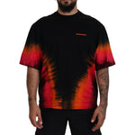 Dsquared² Black Orange Cotton Short Sleeves Crewneck T-shirt Dsquared² Sienna