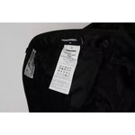 Dsquared² Black Pleated High Waist Wide Leg Cropped Pants Dsquared² Black