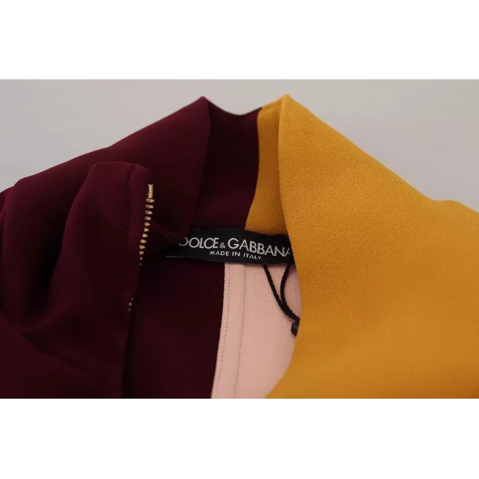 Dolce & Gabbana Multicolor Floral Viscose Full Zip Sweater Dolce & Gabbana Chocolate